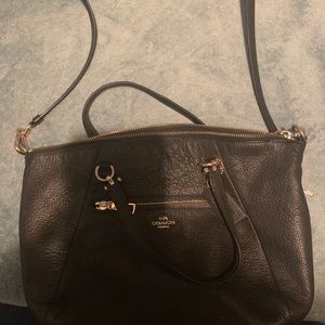 Coach satchel with cross body strap